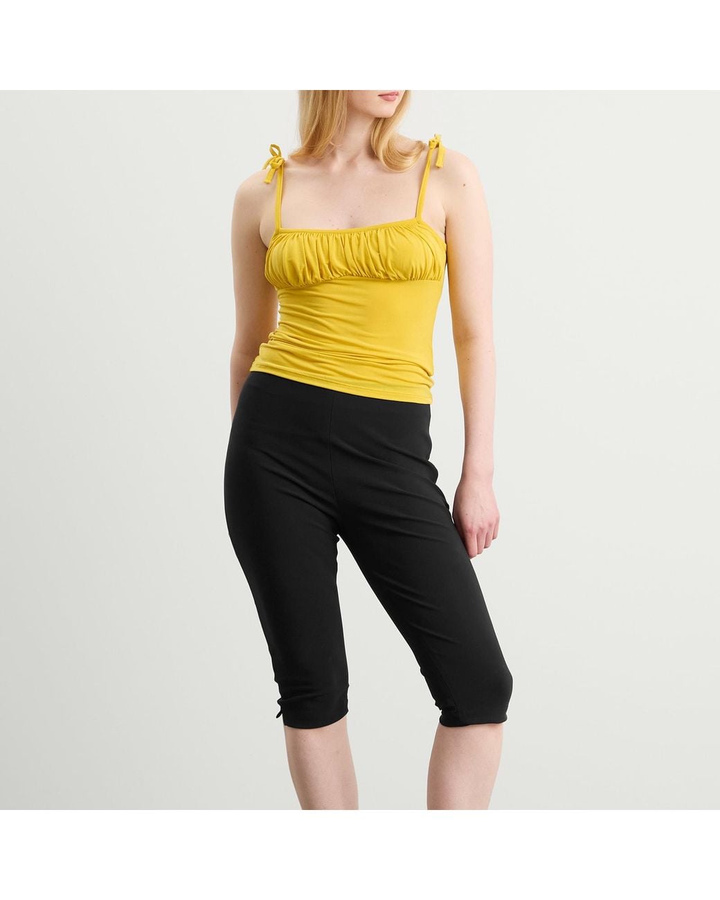 Peachy Den Yellow Kylie Cami Top