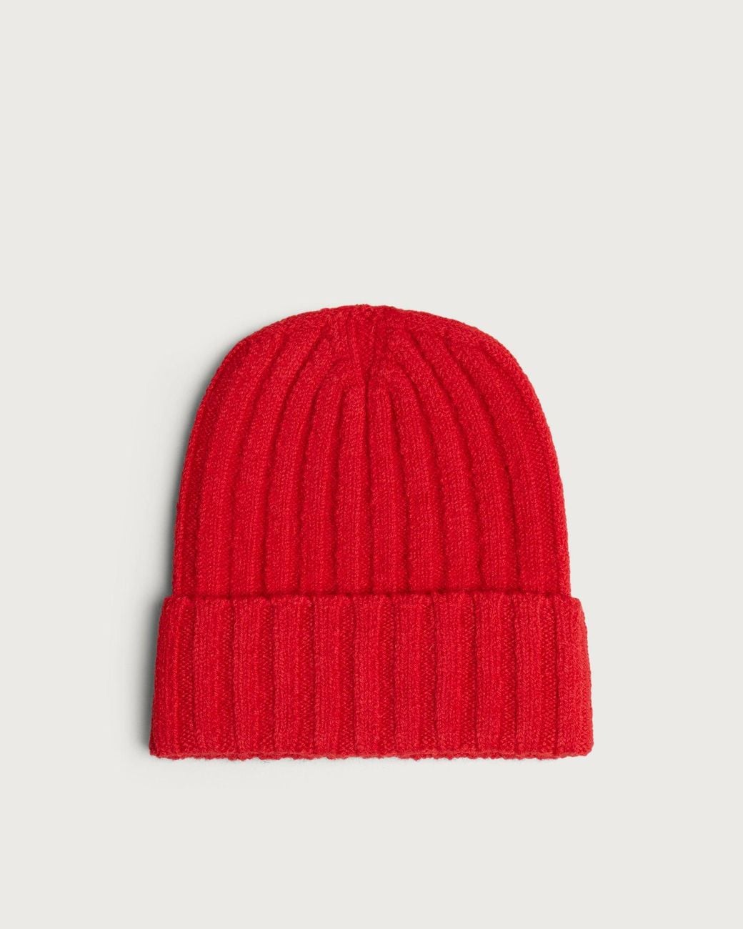 Visvim Red Knitted Wool Beanie for men