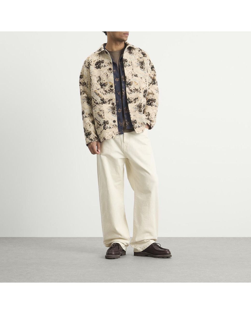 Kestin Brown Jacquard Ormiston Jacket for men