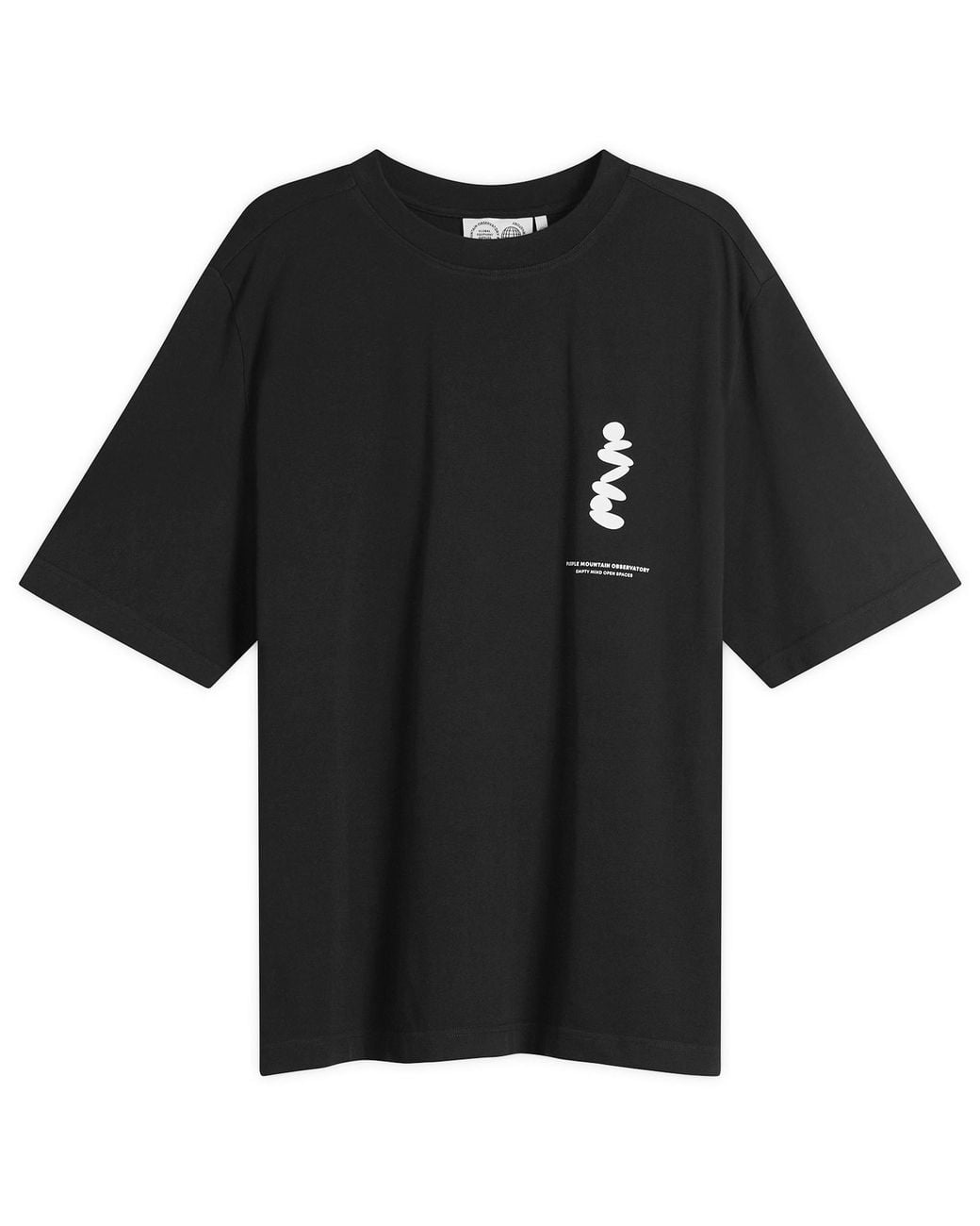 Purple Mountain Observatory Black Boulder T-Shirt for men