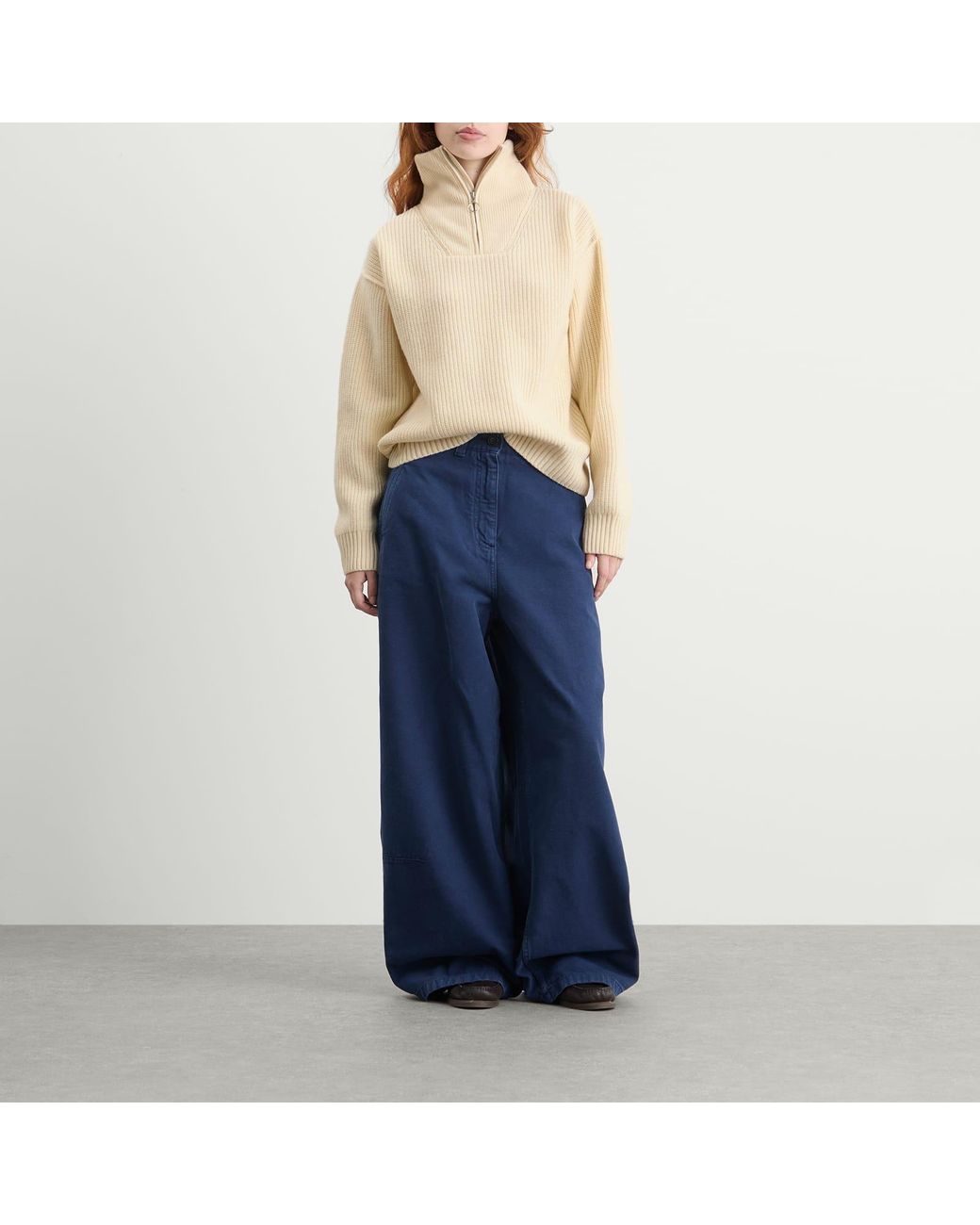 Girls Of Dust Natural Fly Deck Zip Jumper
