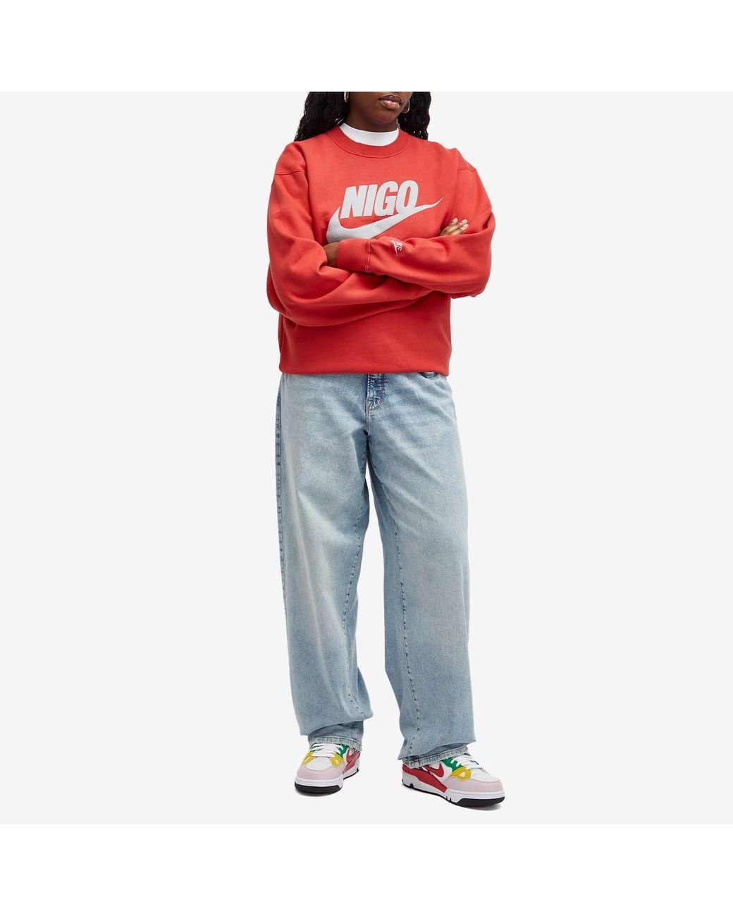 Nike X Nigo Crew Fleece in Red | Lyst Nike X Nigo Crew Fleece in Red | Lyst