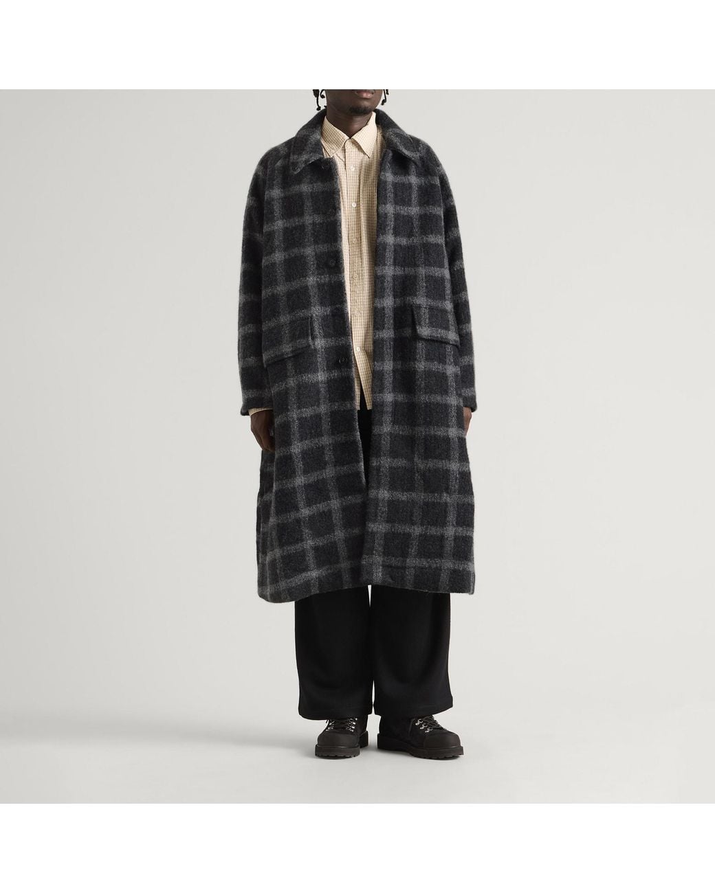 Ganter Black Long Coat for men