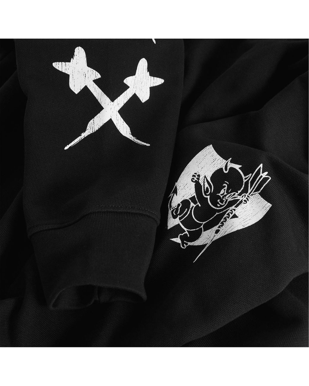 END. Black Devils Darts Team Zip-Hoodie