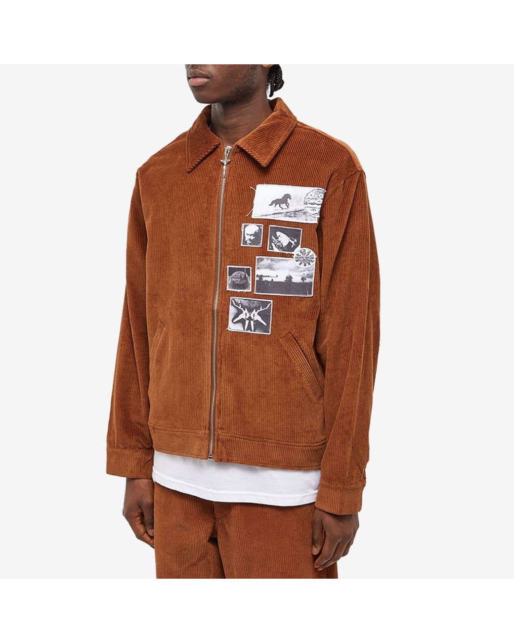 Fucking Awesome Corduroy Patch Jacket in Brown for Men | Lyst