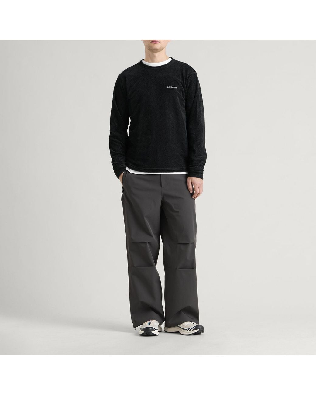 Montbell Black Thermo-Up Long Sleeve T-Shirt for men