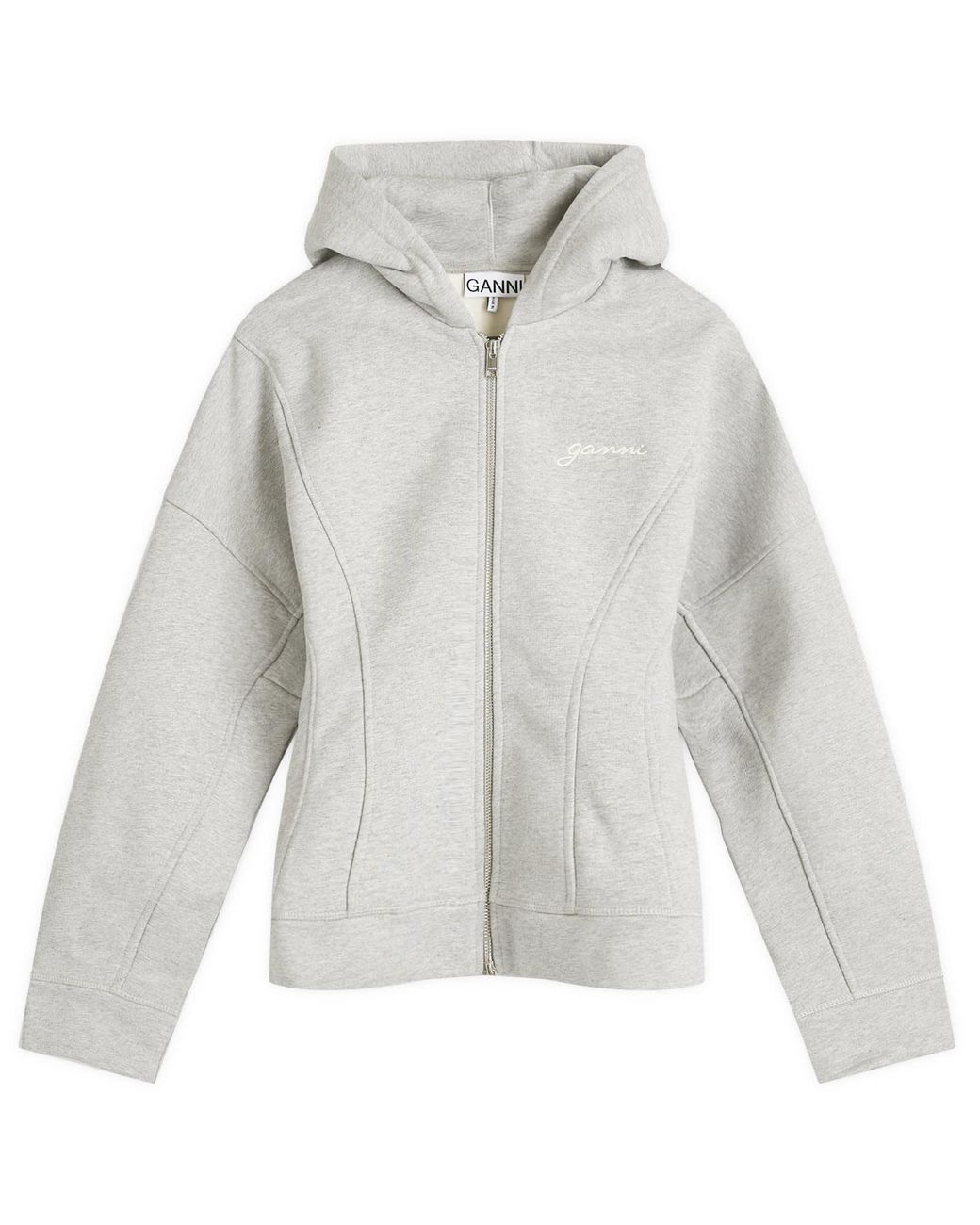 値下げ⭐︎GANNI　Heavy Fleece Zip Hoodie ganni-Paloma-Melange-Heavy-