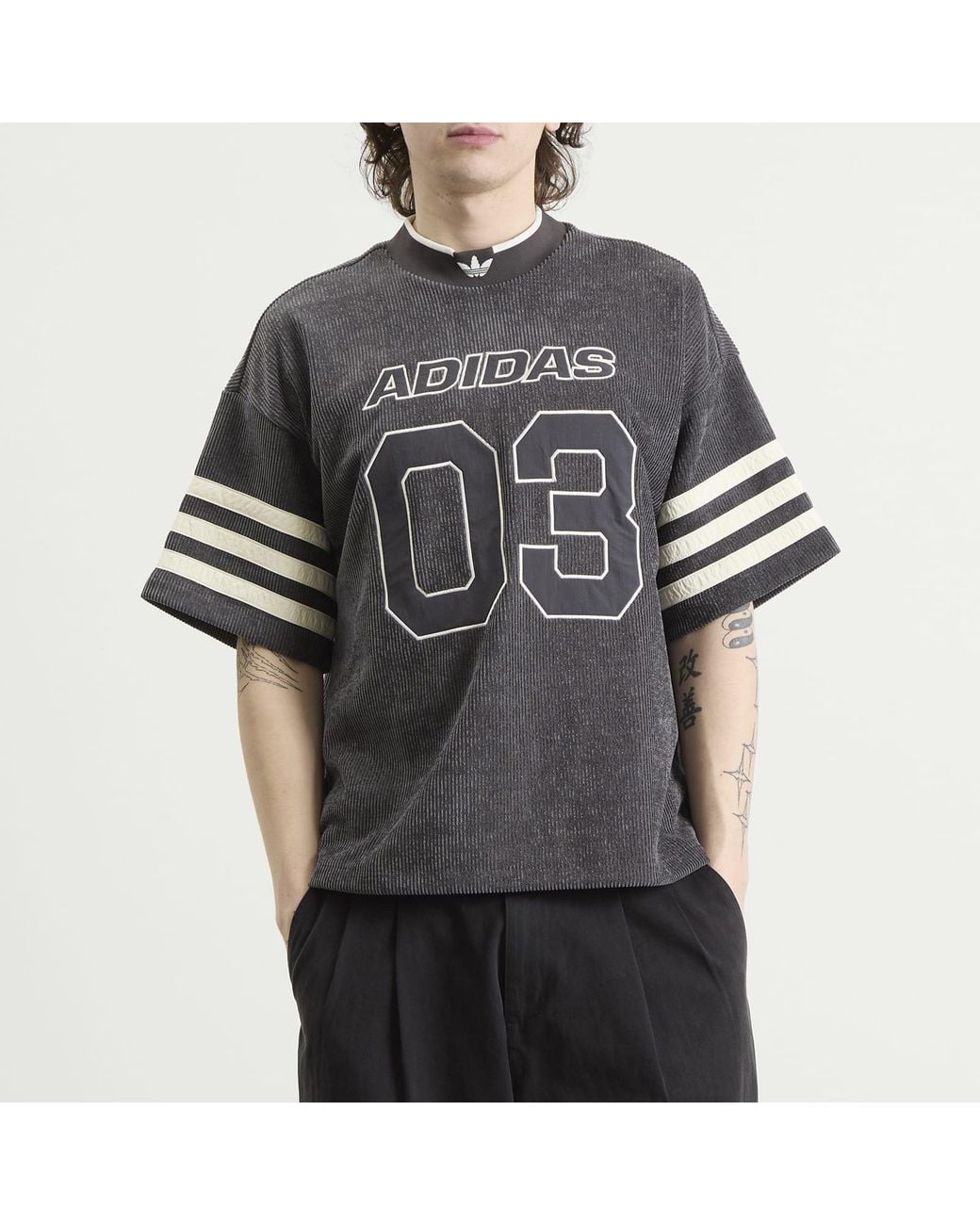 Adidas Black Knit Firebird Jersey for men