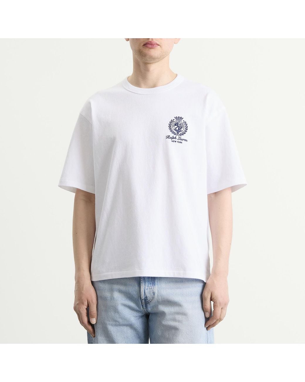 Polo Ralph Lauren White Crest Logo T-Shirt for men