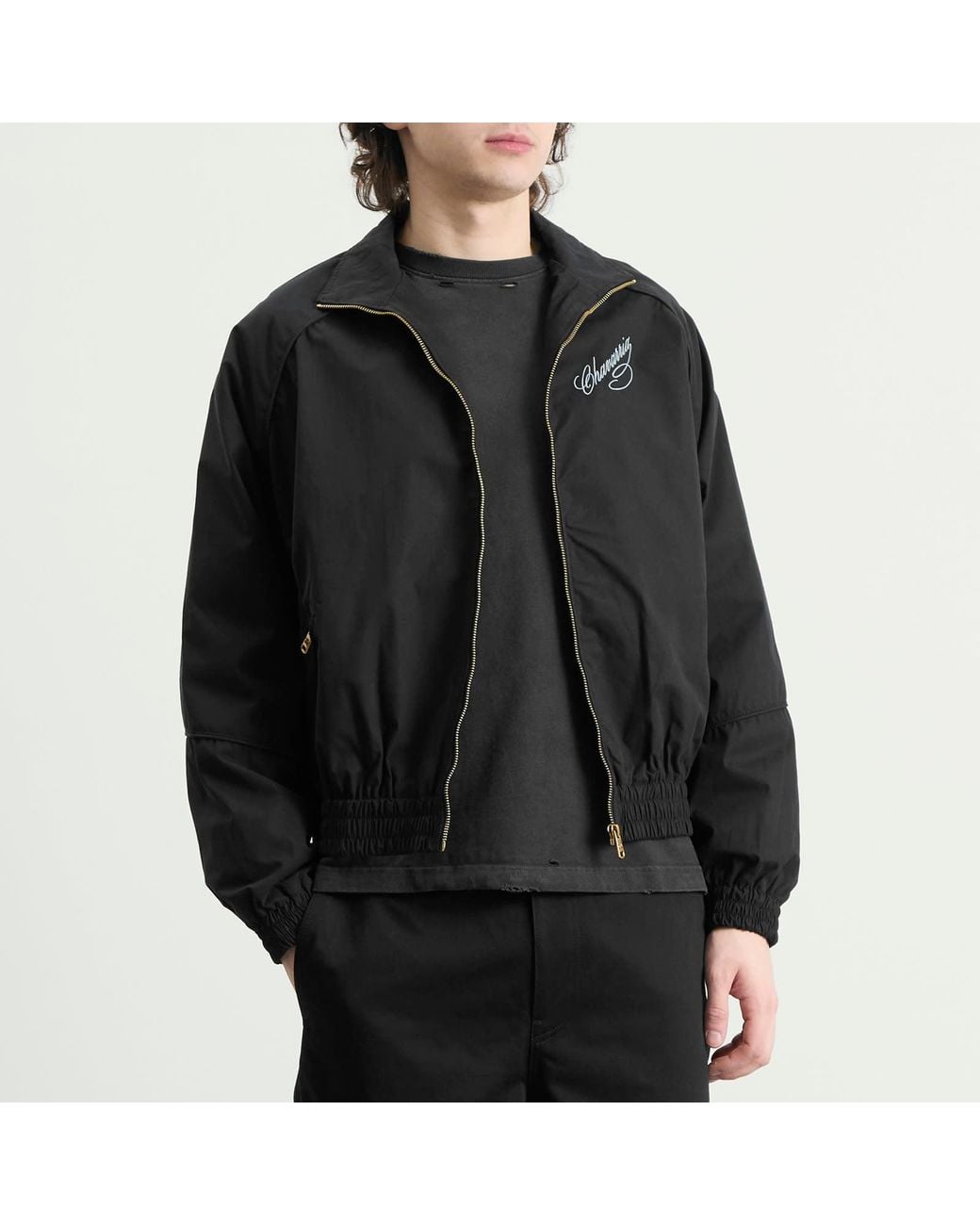 Winora Ruff Rider Willy Chavarria Ruff Rider Track Jacket in Black for Men | Lyst