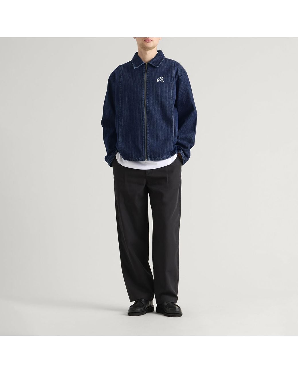 Malbon Blue Foreman Jacket for men