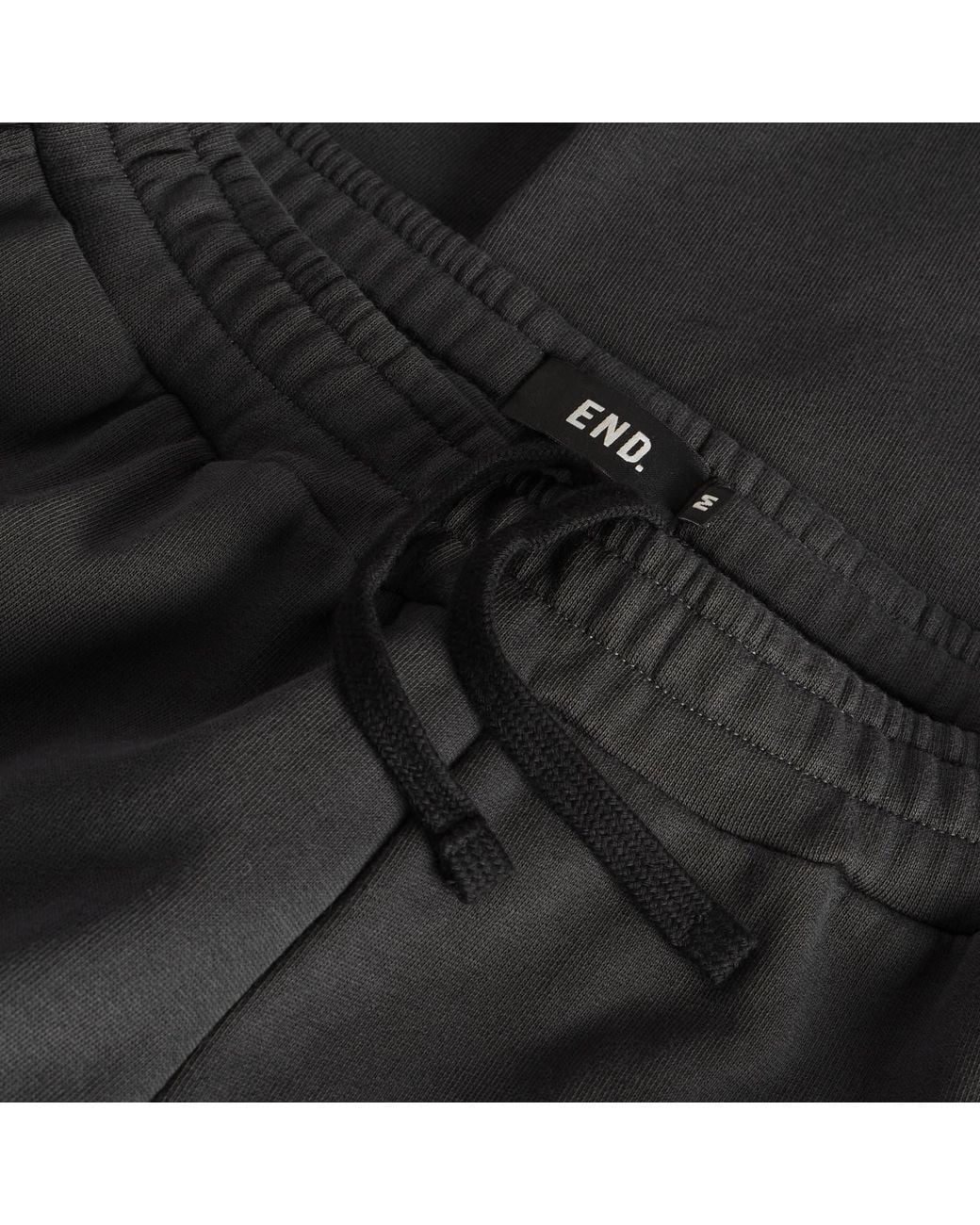 END. Black Mono Sweatpant