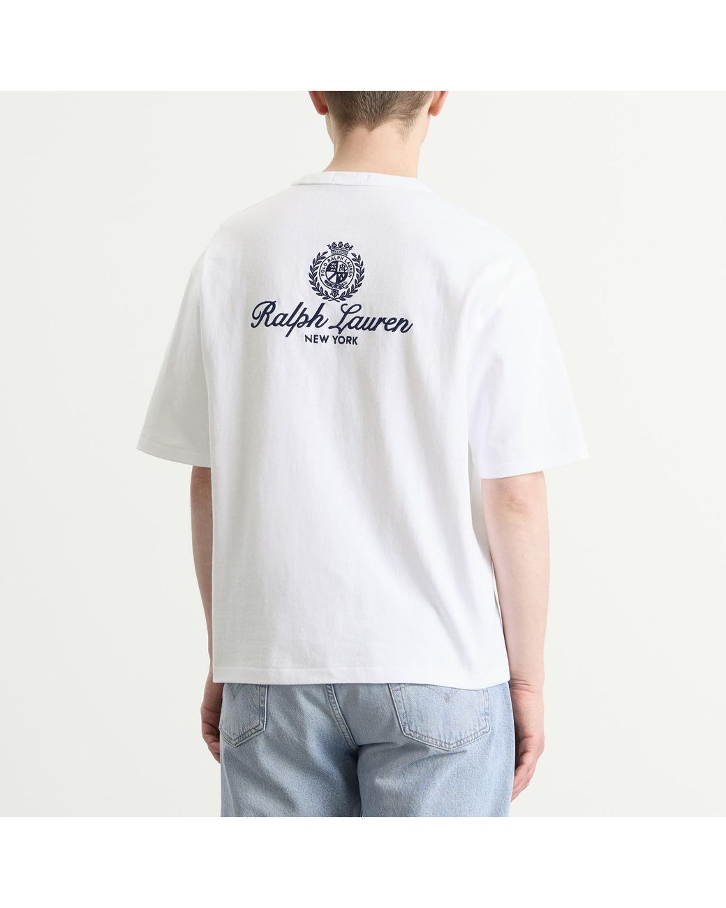 Polo Ralph Lauren White Crest Logo T-Shirt for men