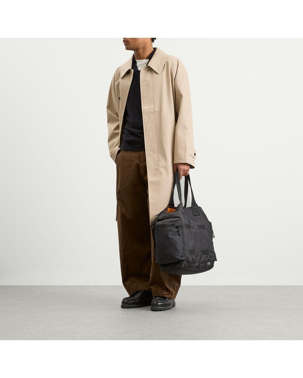 SAGE NATION Natural Westminster Raglan Sleeve Overcoat for men