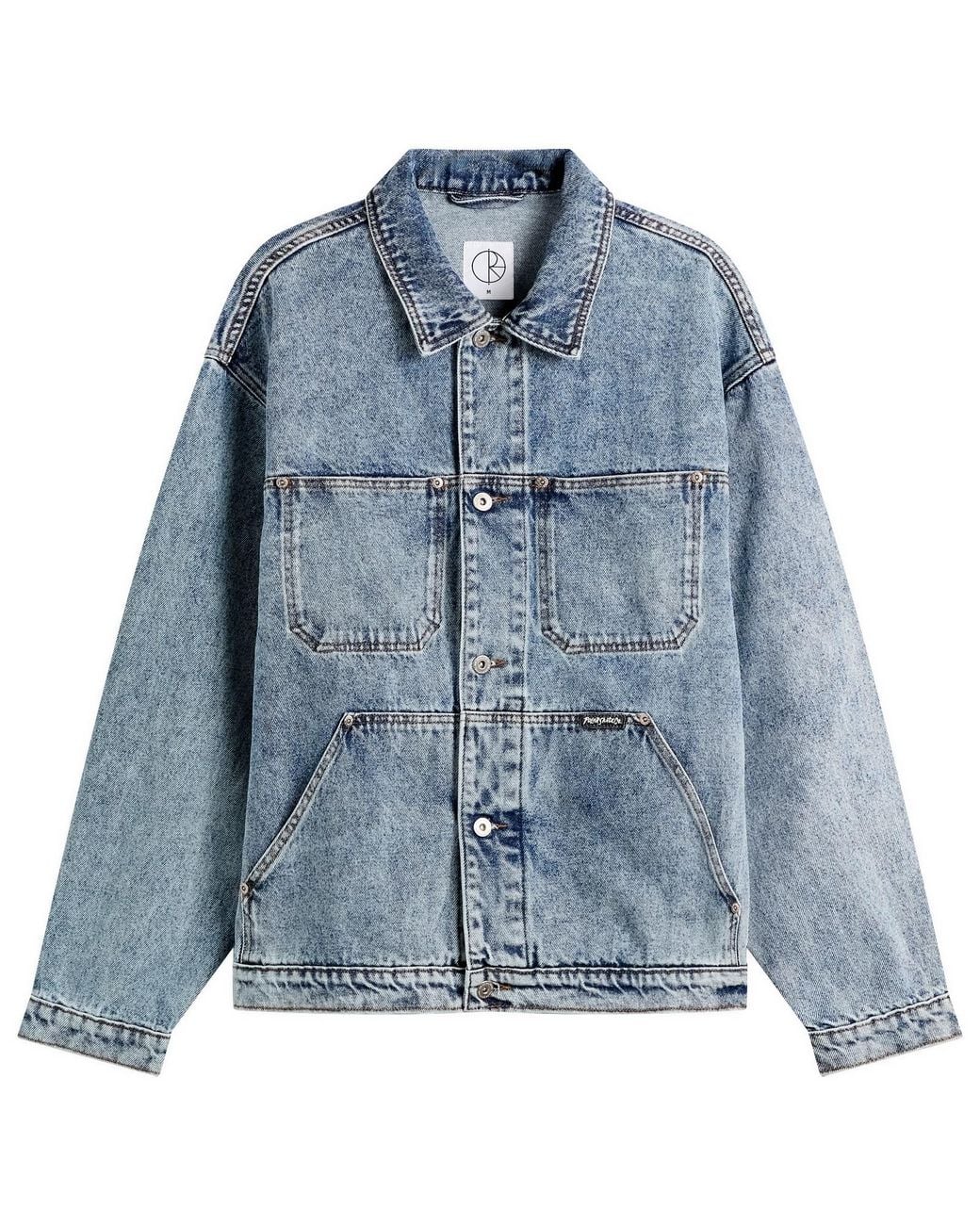 POLAR SKATE Blue Patrik Denim Jacket for men
