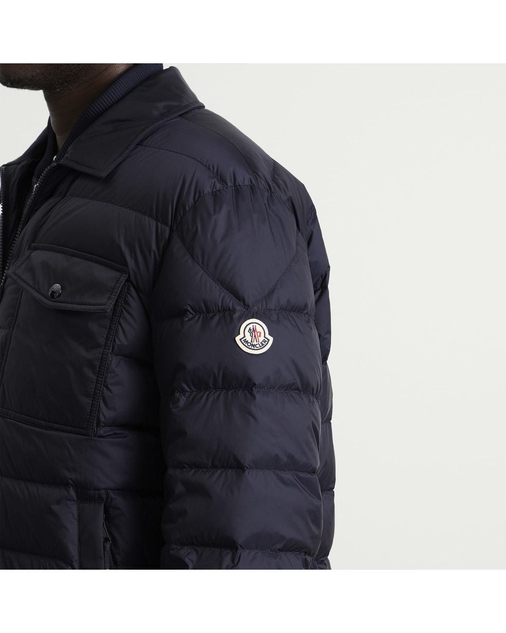 Moncler Blue Vydori Shirt Jacket & Gilet Set for men