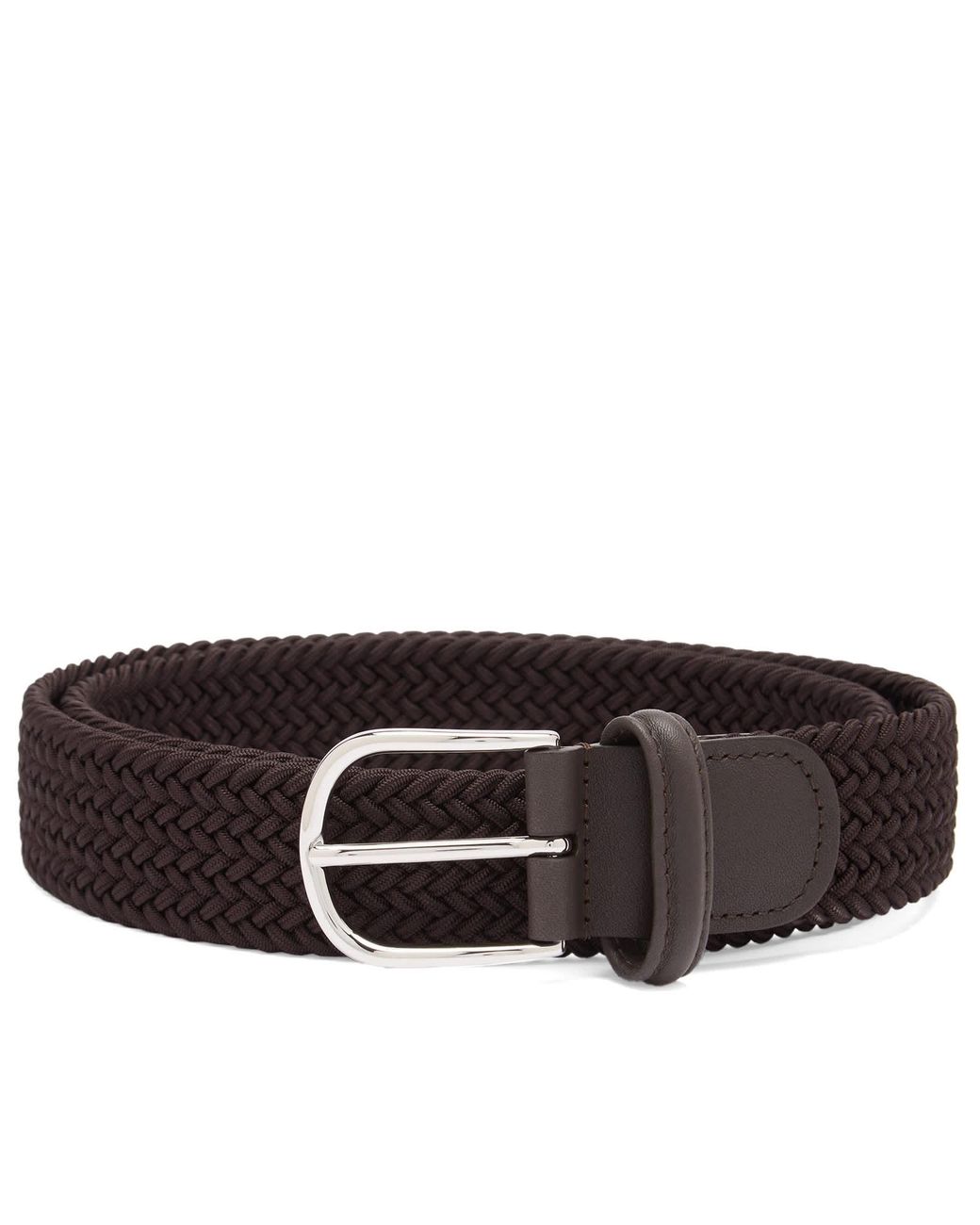 Andersons Brown Elastic Woven Belt for men