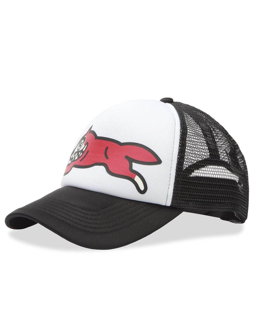 ICECREAM Black Running Dog Trucker Hat for men