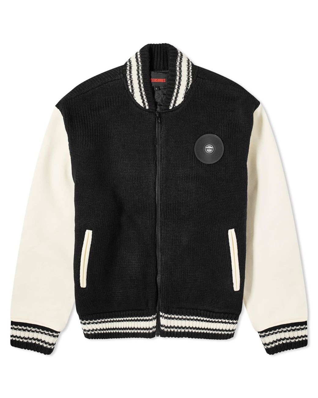 Pleasures Smoke Knitted Varsity Jacket in Black for Men | Lyst Pleasures Smoke Knitted Varsity Jacket in Black for Men | Lyst