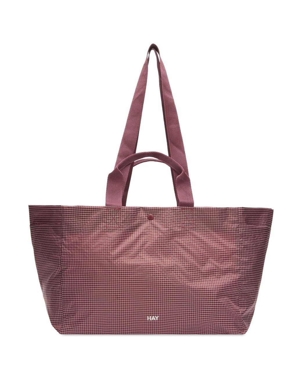 Hay Purple Grid Weekend Bag