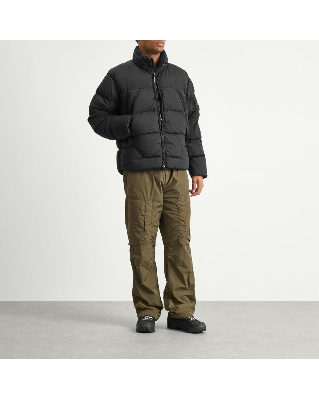 C P Company Black Nycra R Jacket for men
