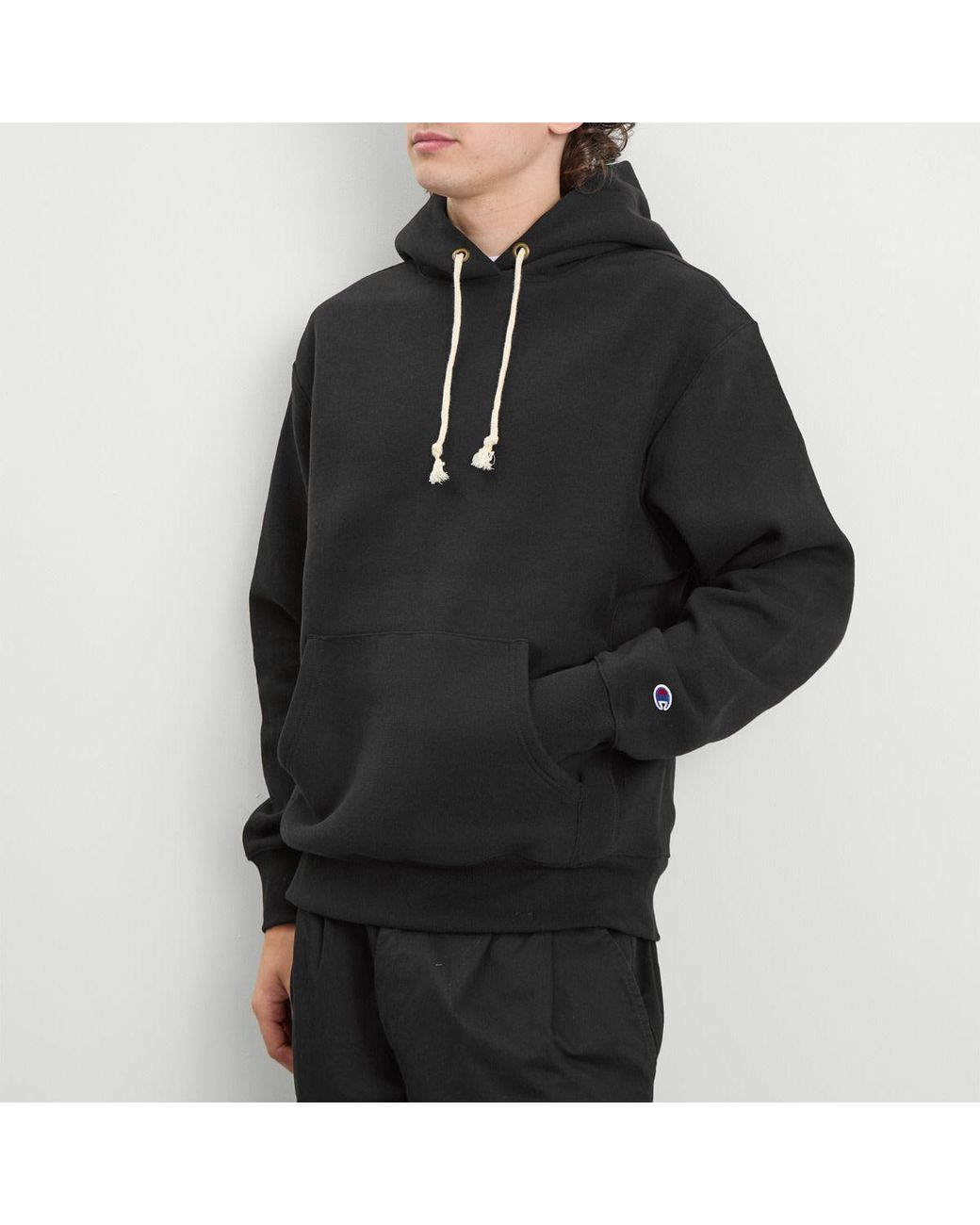 Champion Black Classic Hoodie for men