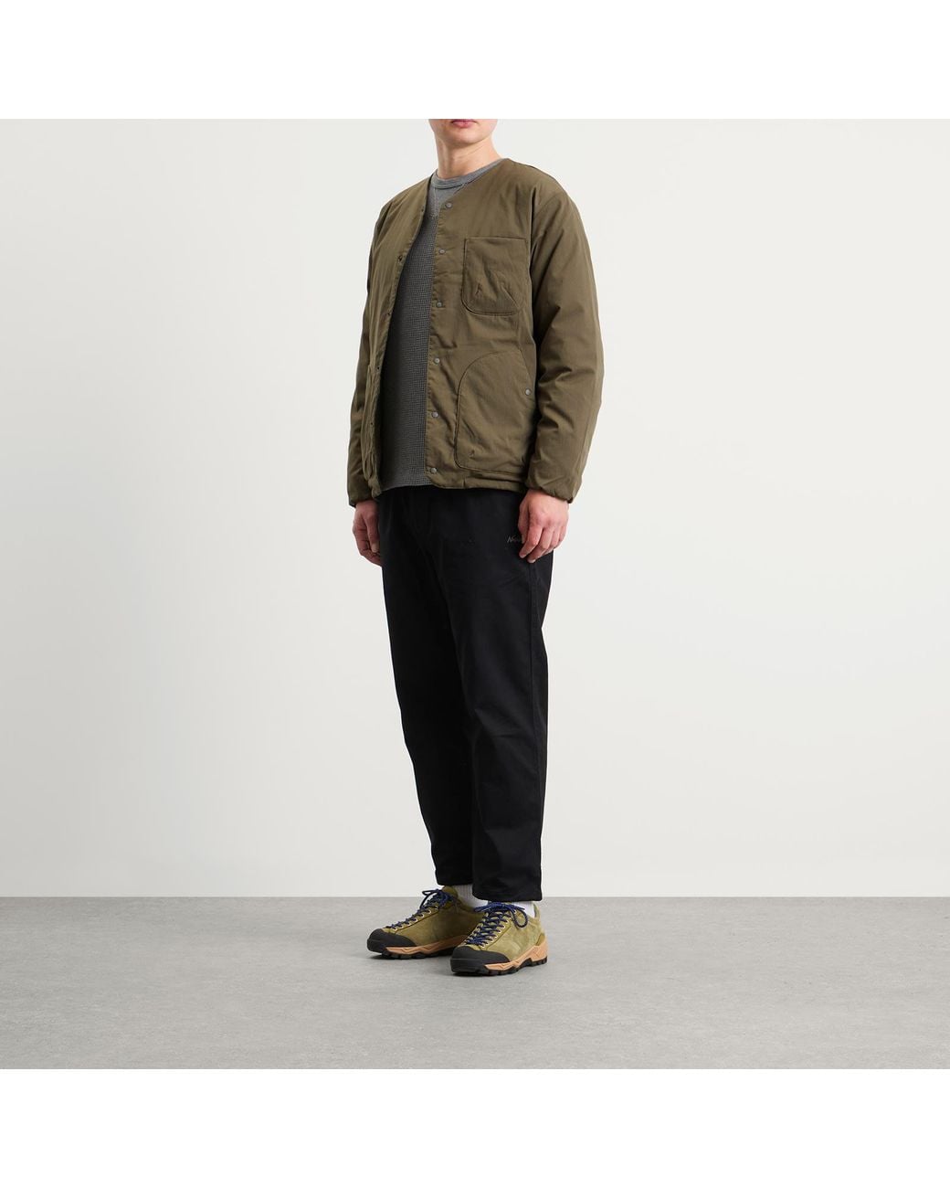 NANGA Green Hinoc Ripstop Inner Down Cardigan for men