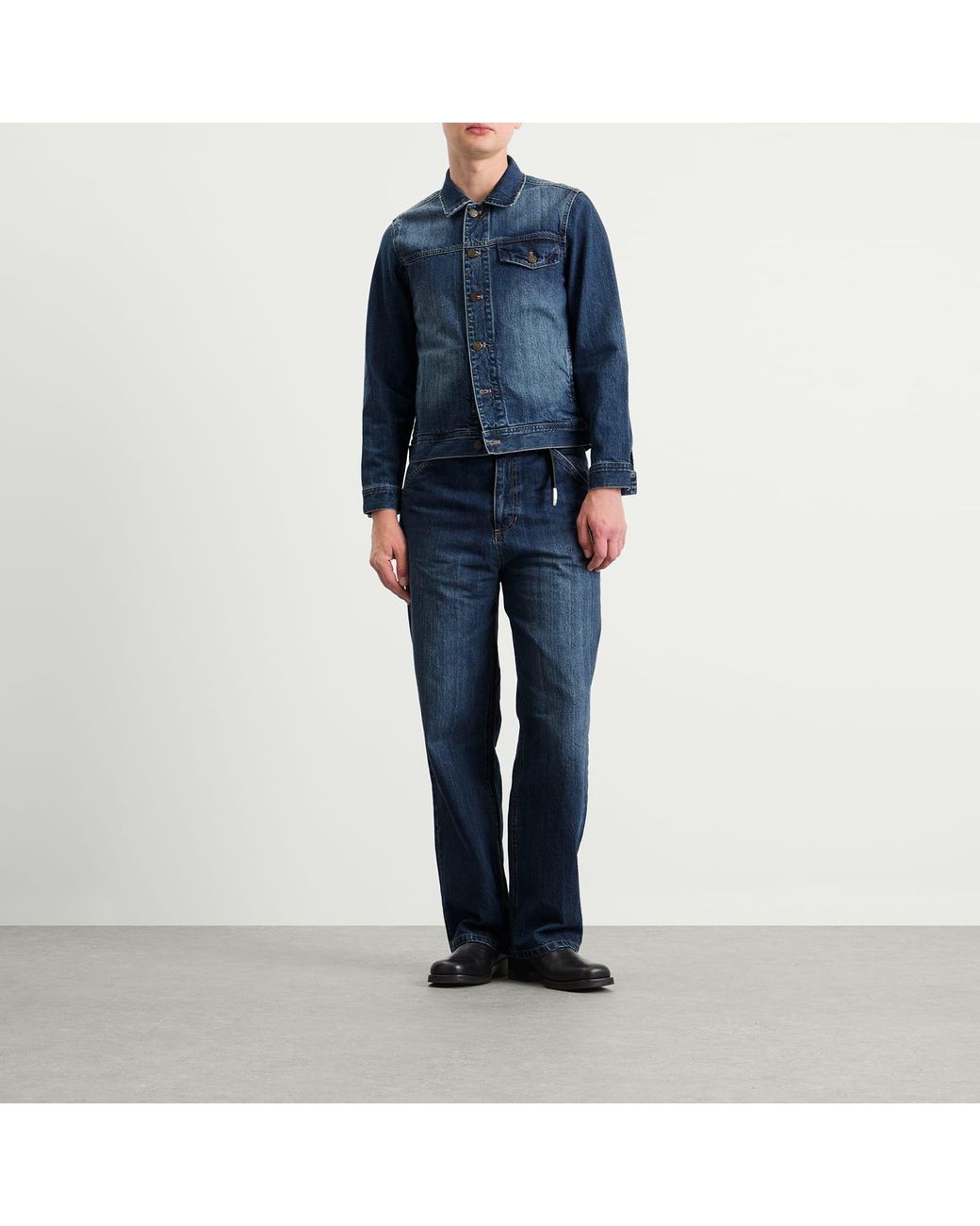 Carter Young Blue Arch Denim Jacket for men