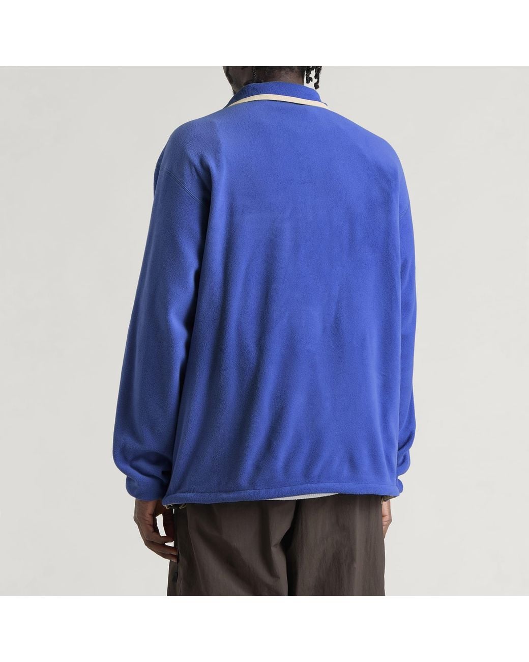 NANGA Blue Air Warm Fleece Pullover for men