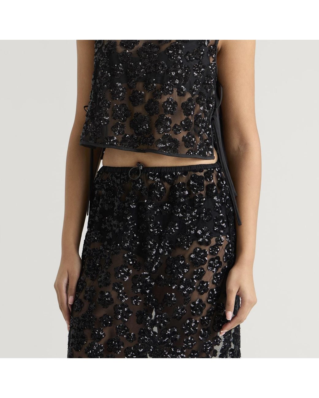 CECILIE BAHNSEN Black Bria Skirt