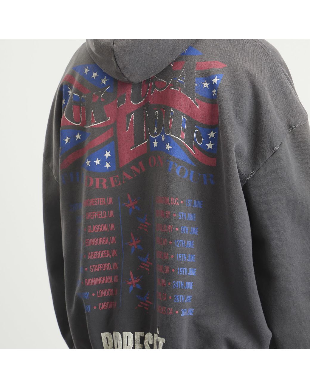 Represent Gray The American Dream Tour Hoodie for men