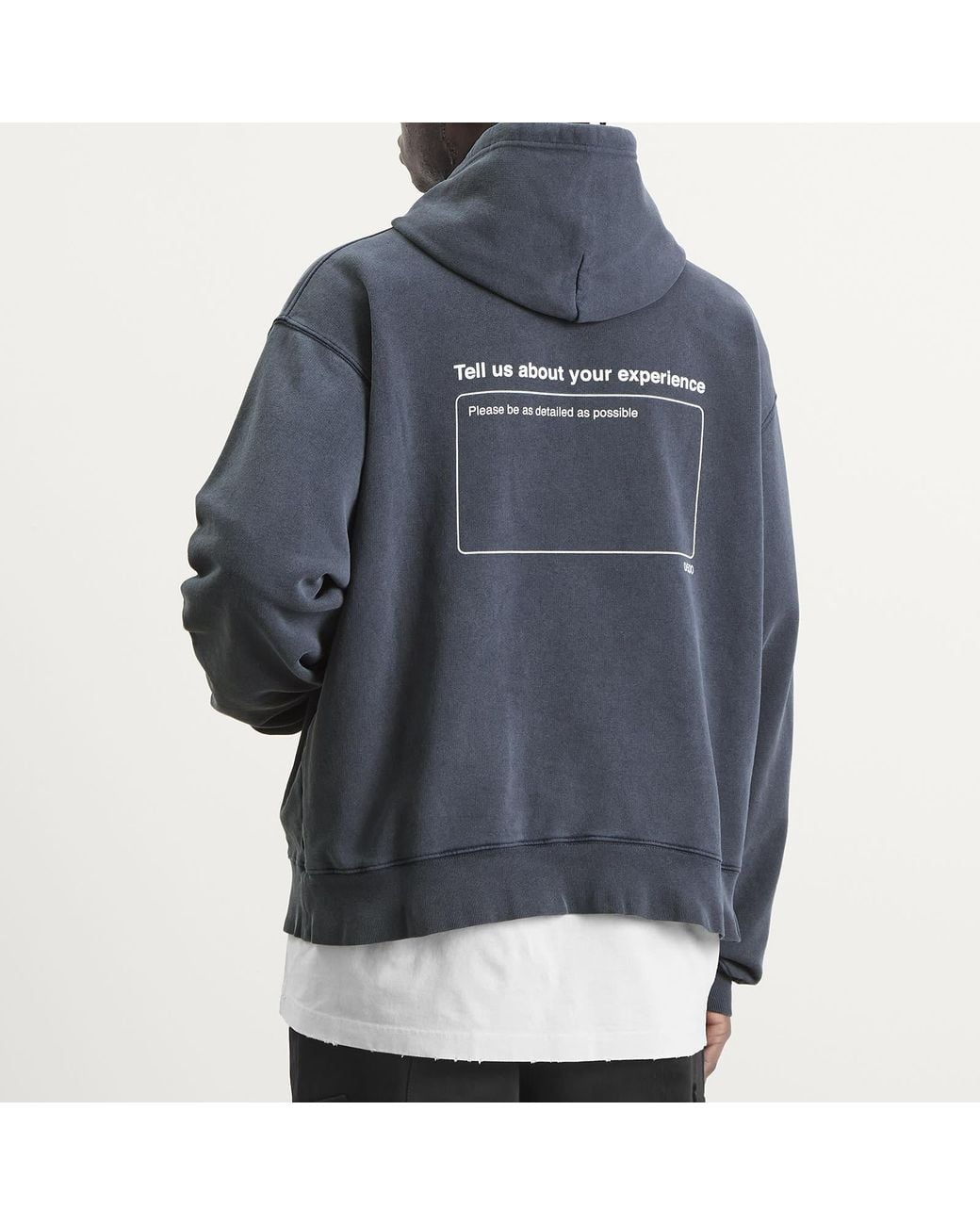 Balenciaga Blue Top Rating Printed Hoodie for men