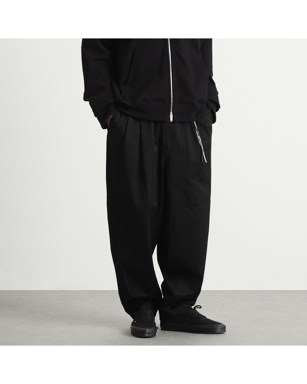 MASTERMIND WORLD Black Wide Easy Pants for men