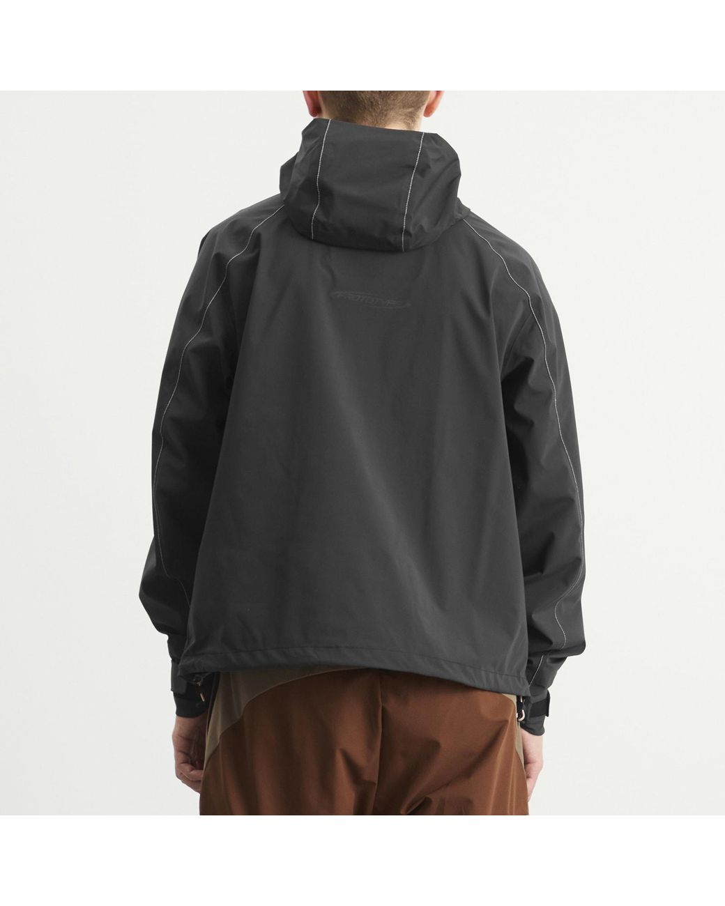 KA_YO_Prototype Black 3-Layer Shell Jacket for men