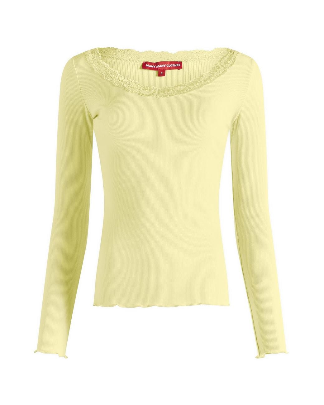 Many Many Clothes Yellow The Uma Long Sleeve Top
