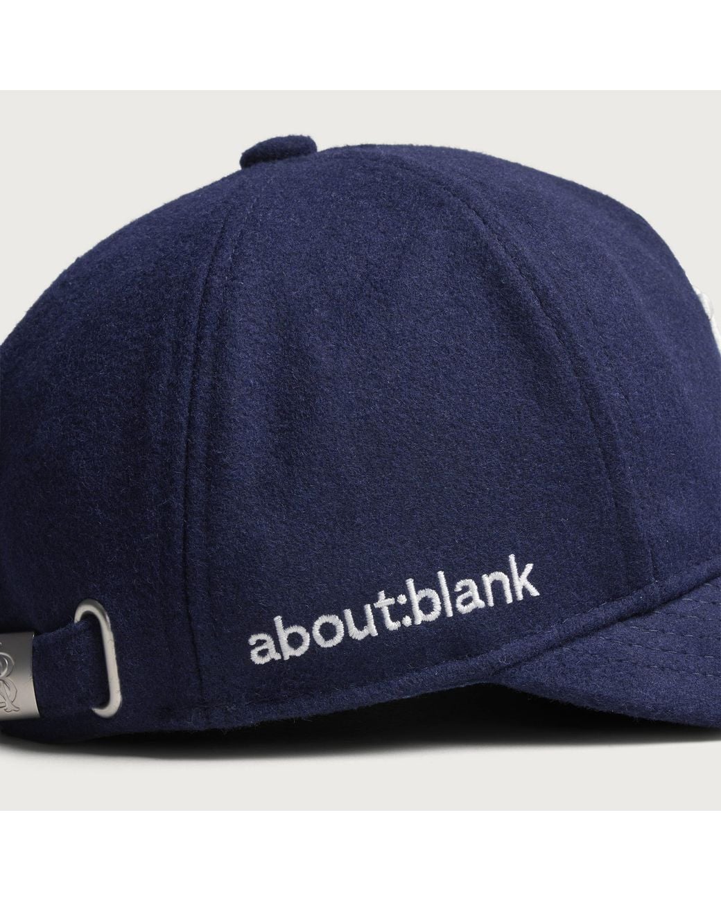 About Blank Blue Monogram Cap for men