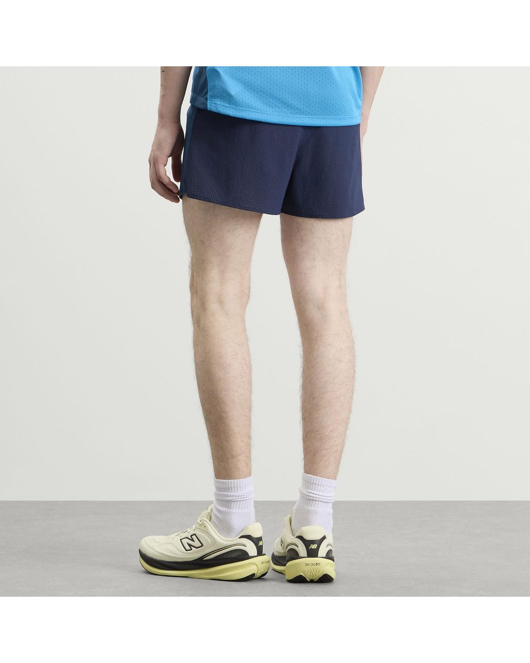 New Balance Blue Rc Ultra Light Printed Short 3" for men