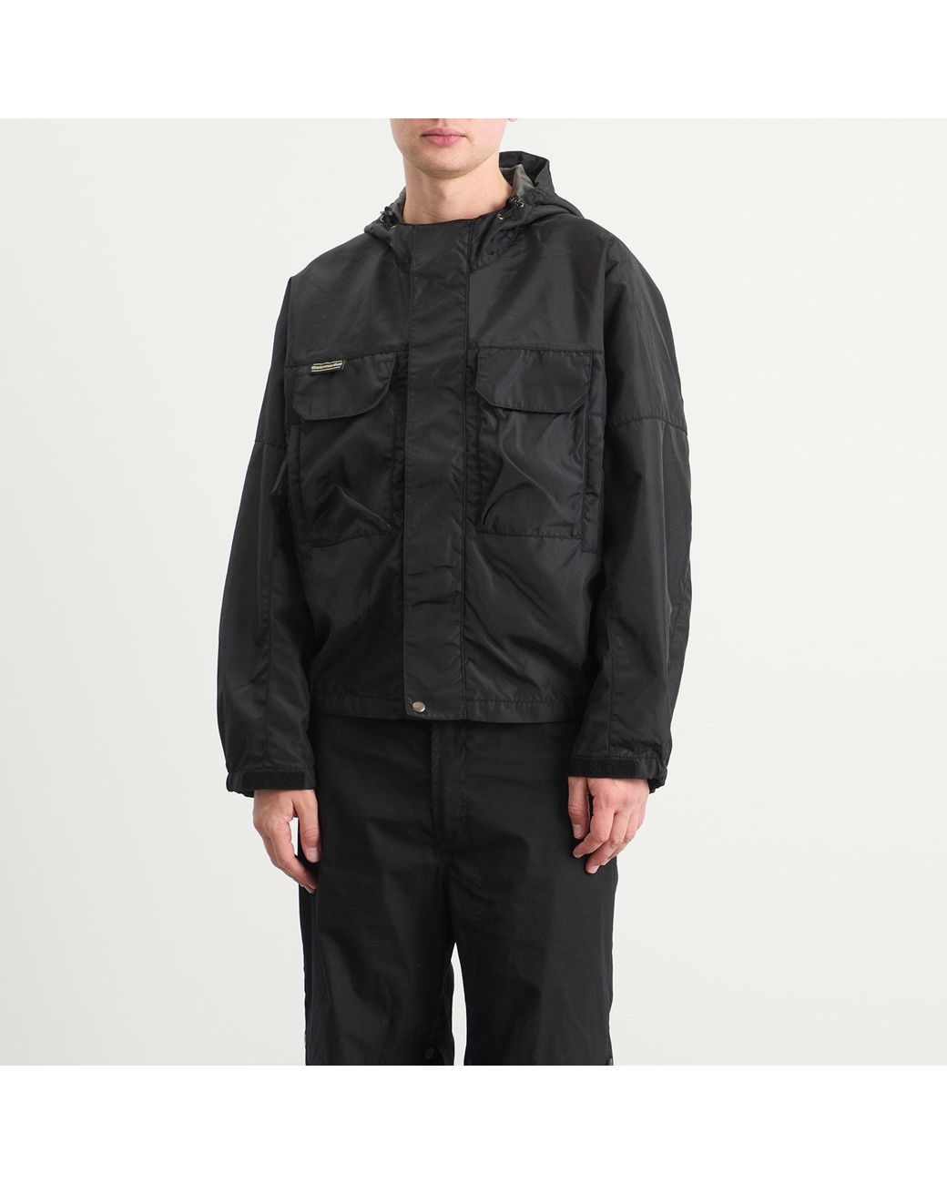 Thisisneverthat Black Sp Logo Wading Jacket for men