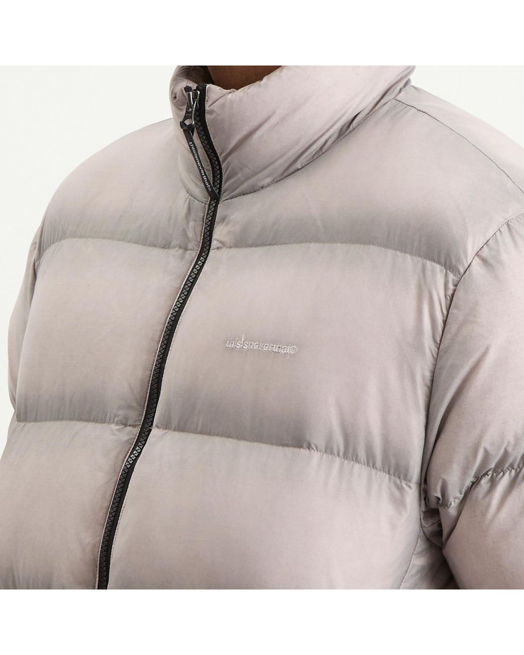 Thisisneverthat Gray Pertex Overdyed T Down Jacket for men
