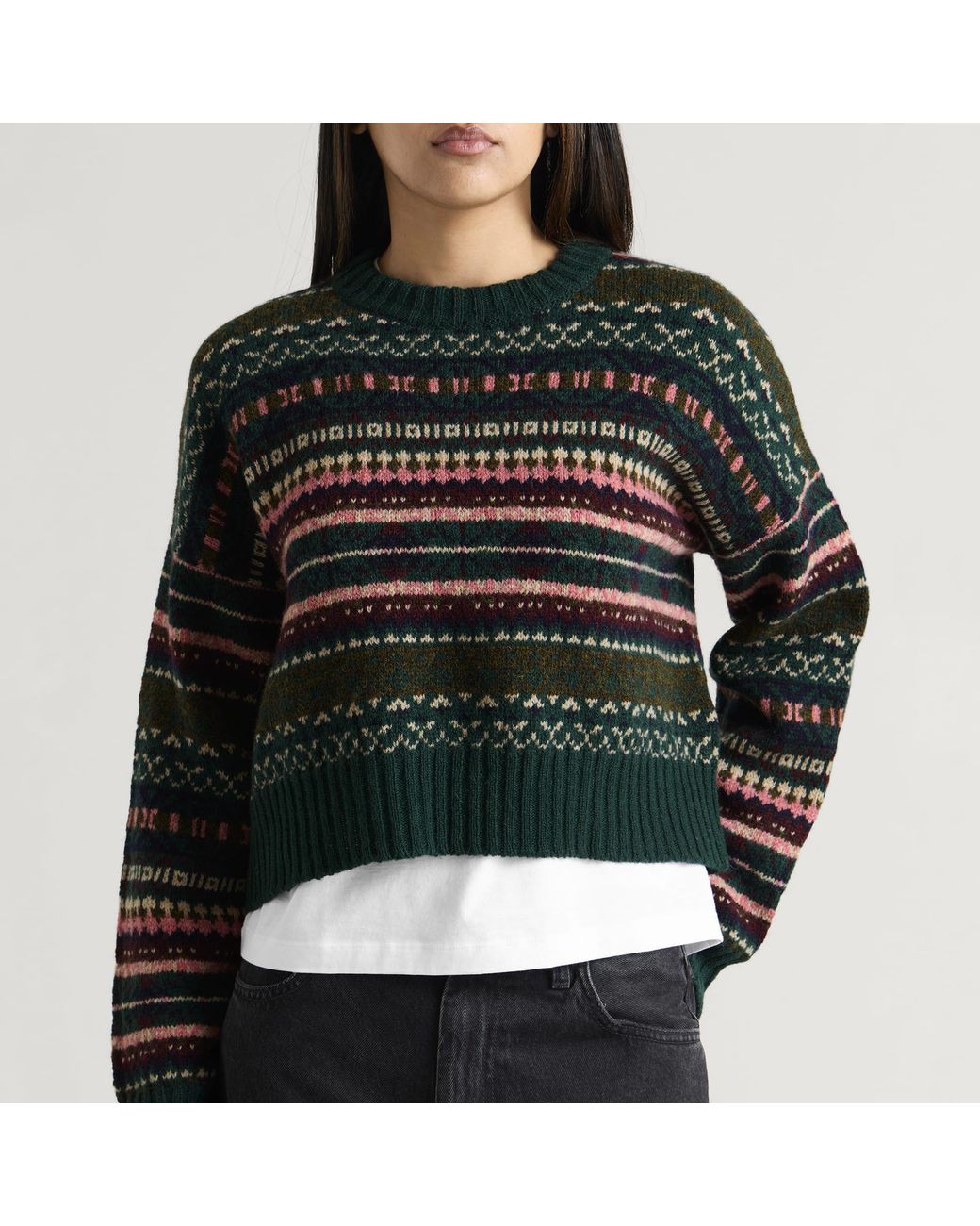 Barbour Green Overton Knitted Jumper