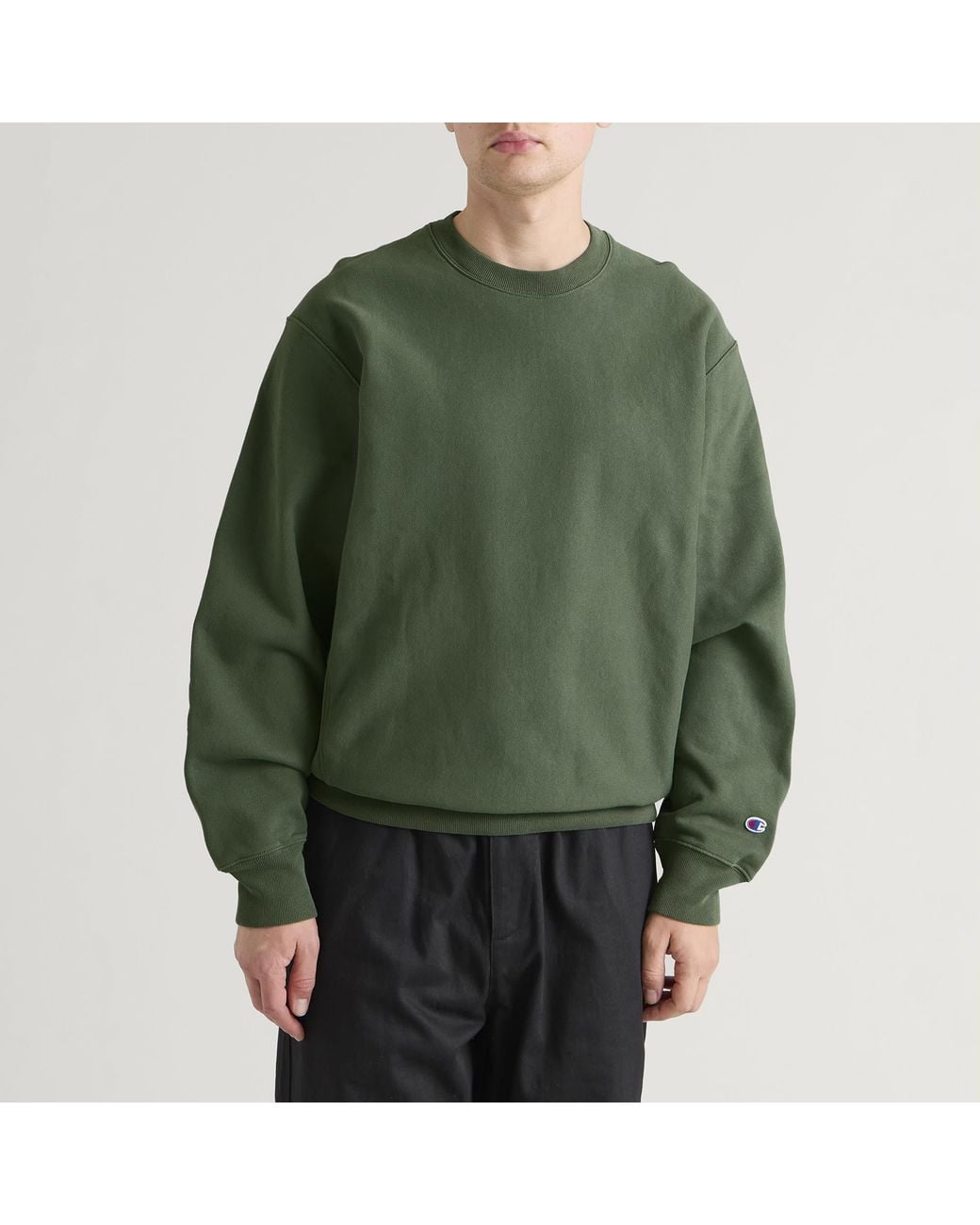 Champion Green Reverse Weave Relaxed Sweatshirt for men