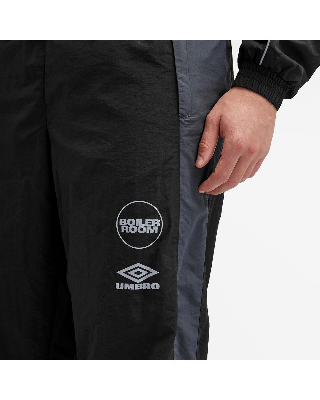 BOILER ROOM X Umbro Shell Track Pants in Black for Men | Lyst