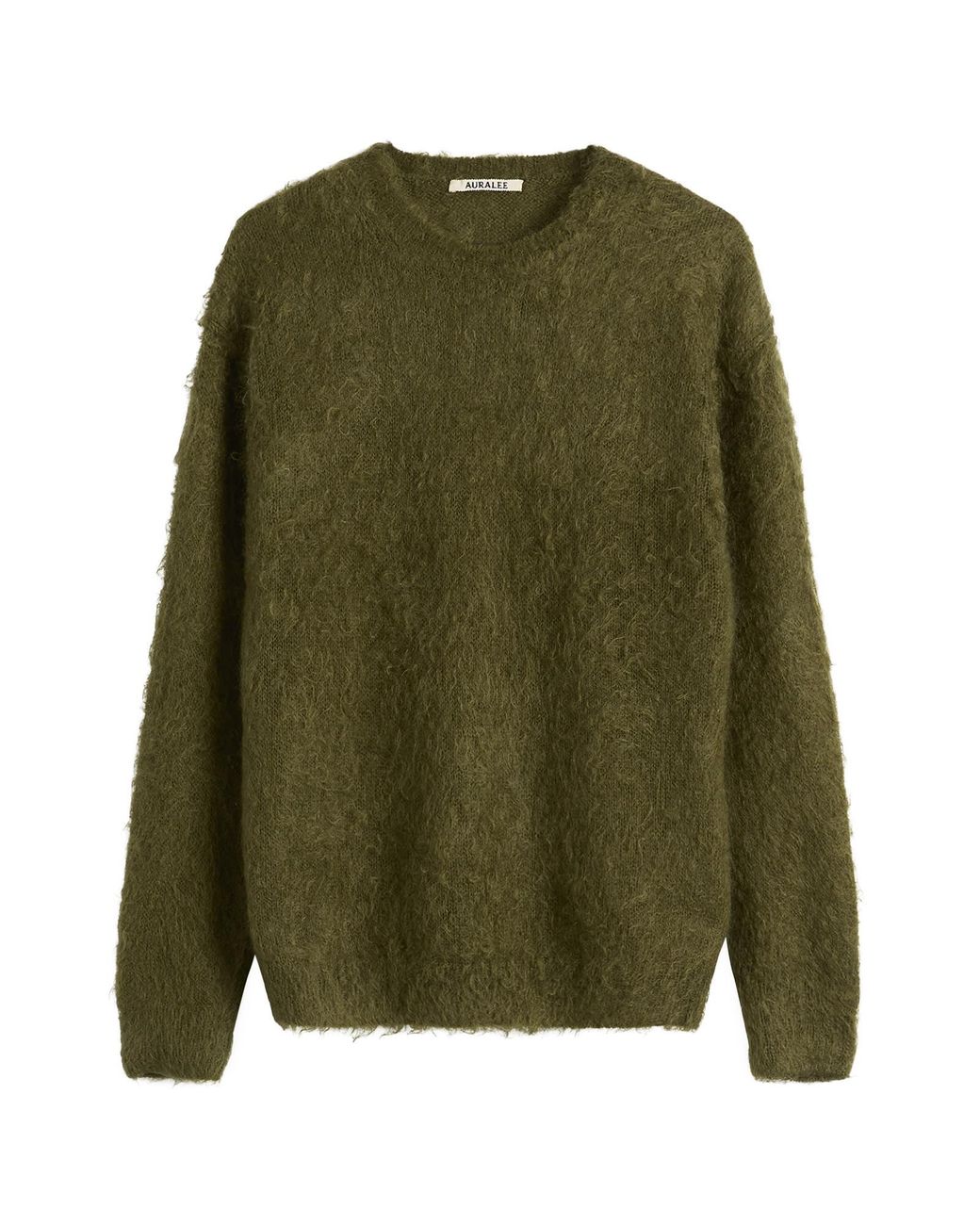Auralee Green Mohair Knit Pullover