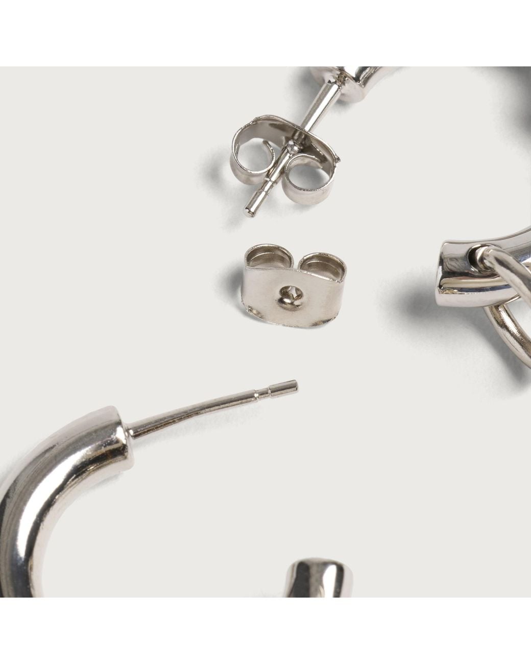 Justine Clenquet White Amber Earrings