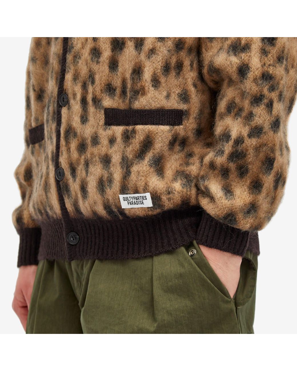 Wacko Maria Leopard Mohair Cardigan in Brown for Men | Lyst UK Wacko Maria Leopard Mohair Cardigan in Brown for Men | Lyst UK