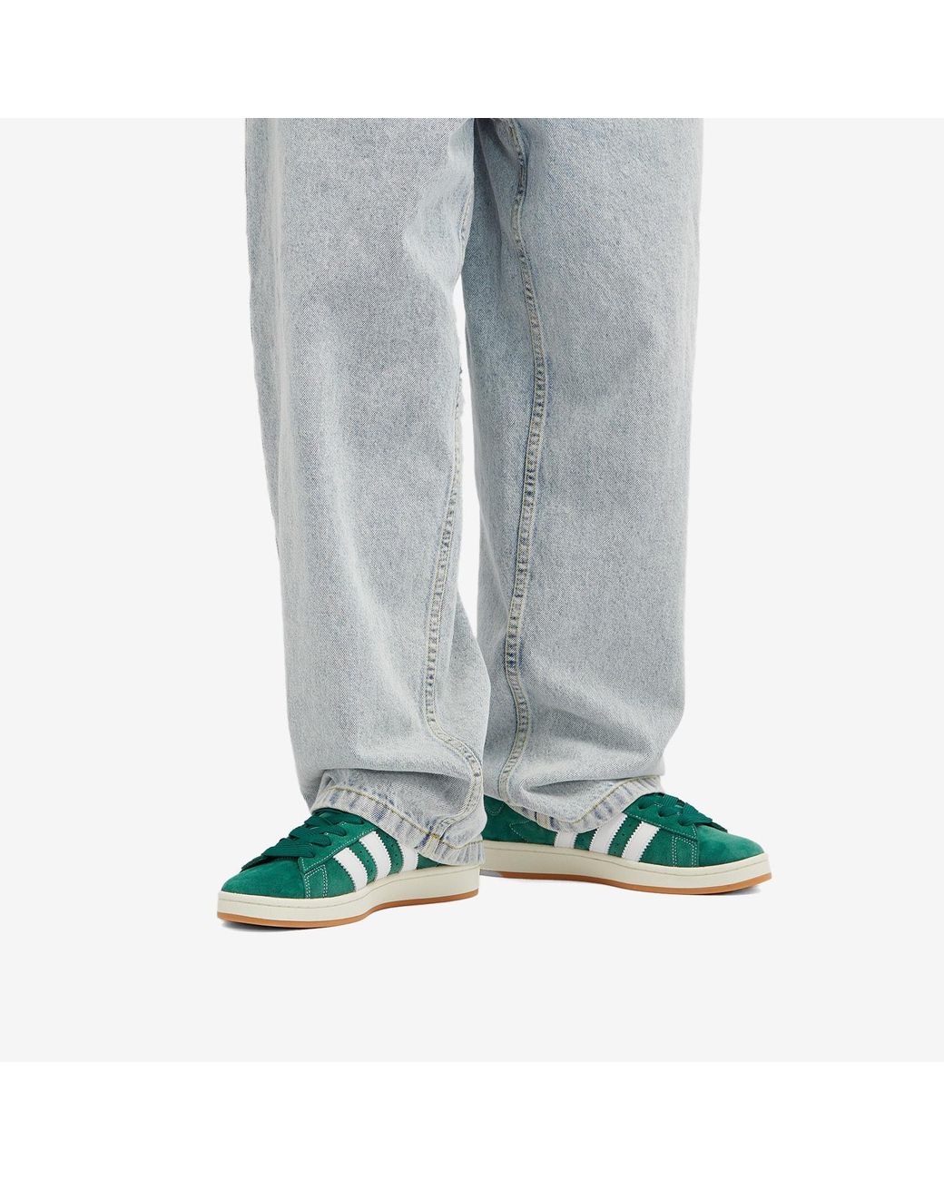 adidas gazelle silver green womens adidas Kids' Grade School Campus 00s Shoes, Size 4.5, Dark Green/White