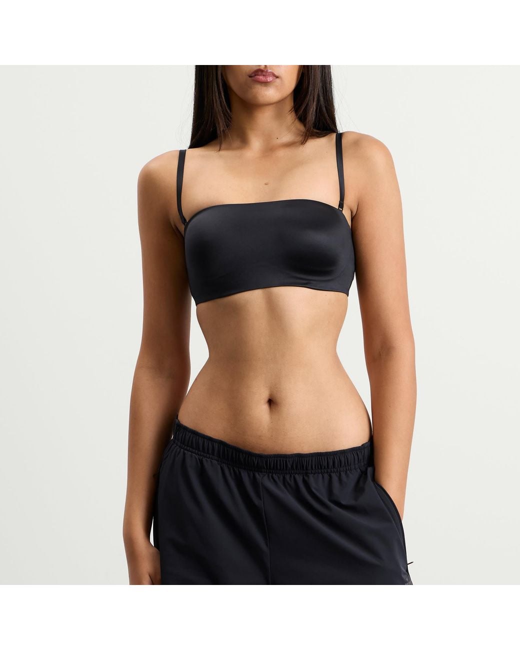 Nike Black X Skims Shine Bandeau Bra