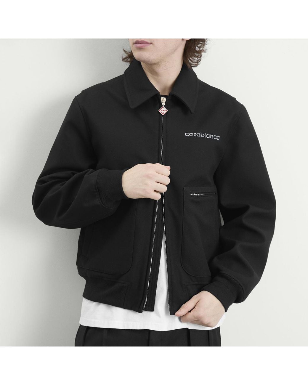 Casablanca Black Wool Blouson for men