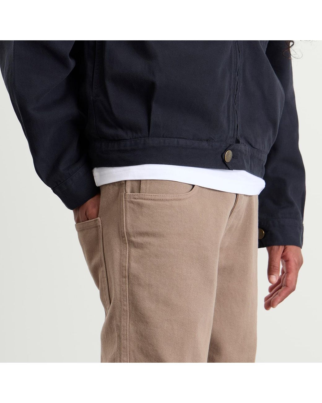 Palmes Brown Coarse Trousers for men