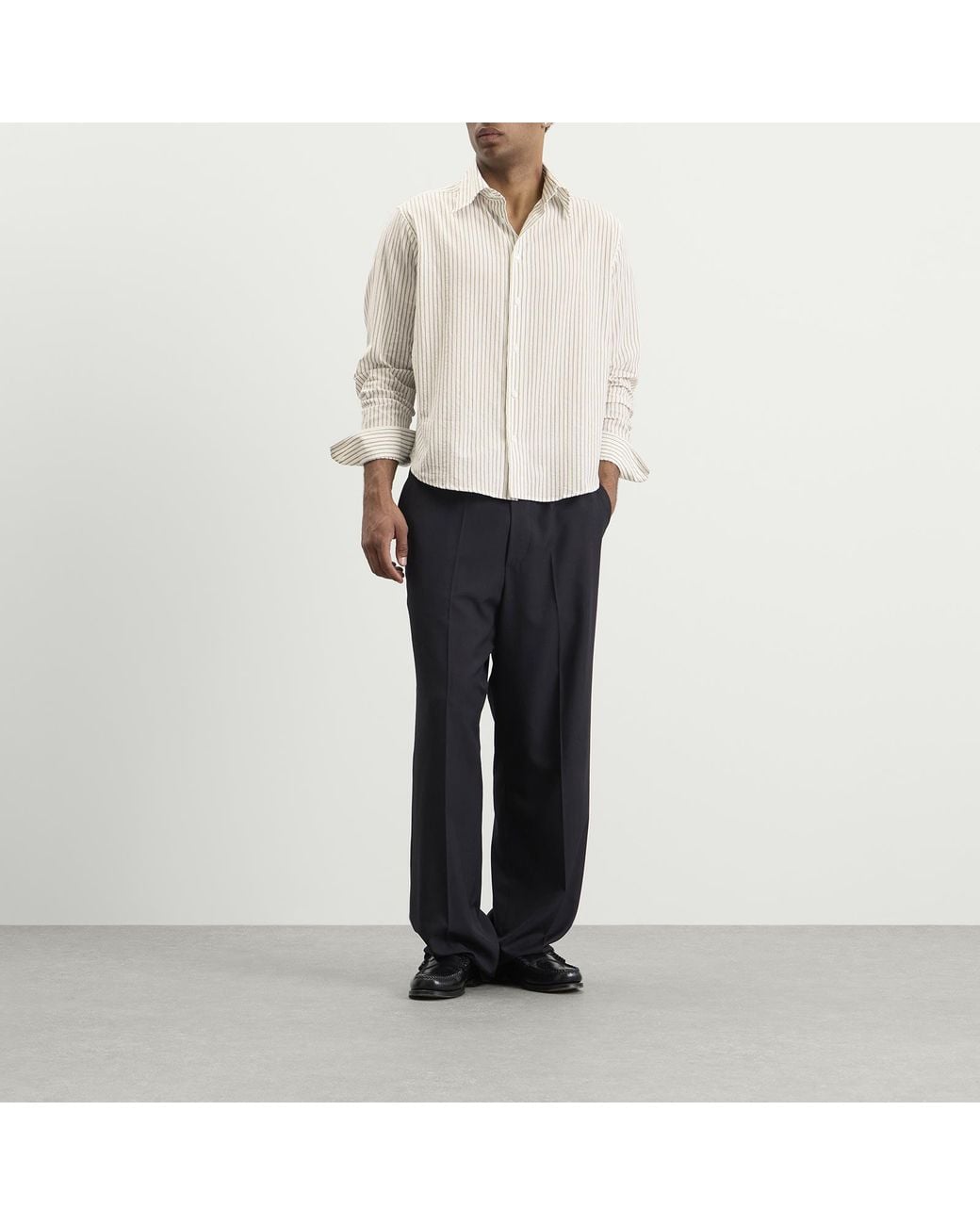 Second/Layer White Second Layer Sherman Shirt for men